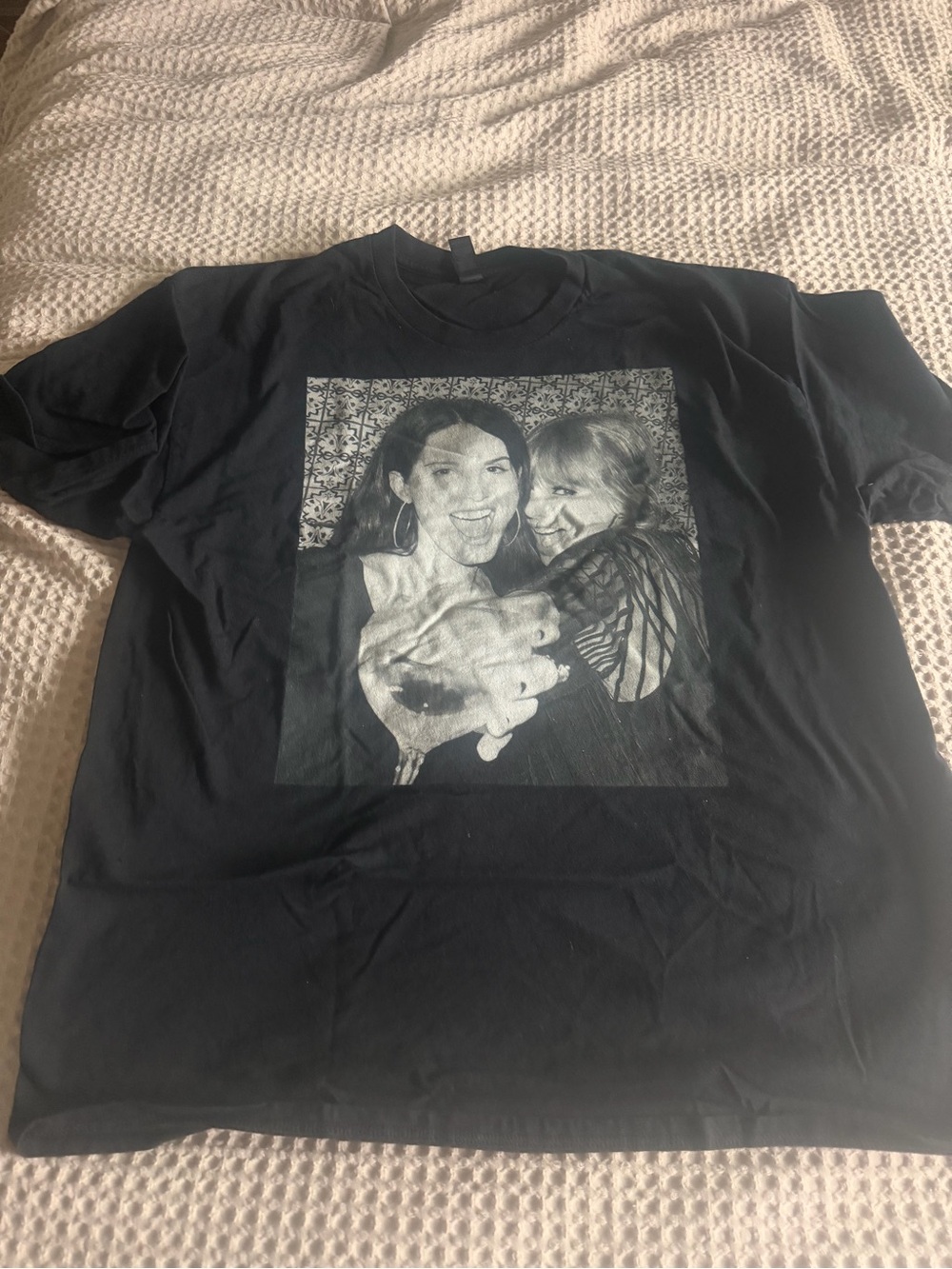 Lana Del Rey & Taylor Swift Black Photo-Print Graphic Tee